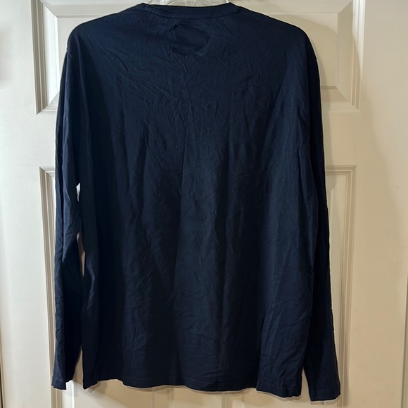 Armani Exchange Icon Period XXL Navy White Long Sleeve Shirt - Picture 4 of 4